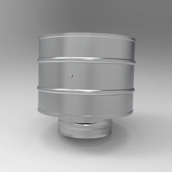 Зонт с дефлектором, ф 150, AISI 439/0,5мм, (К), h=210мм